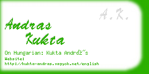 andras kukta business card